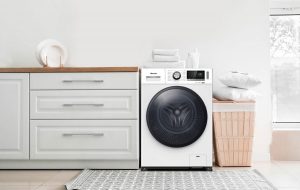 Waschmaschine nach Kauf in Küche
