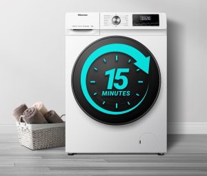 Sparprogramm wäscht Wäsche in 15 Minuten rein